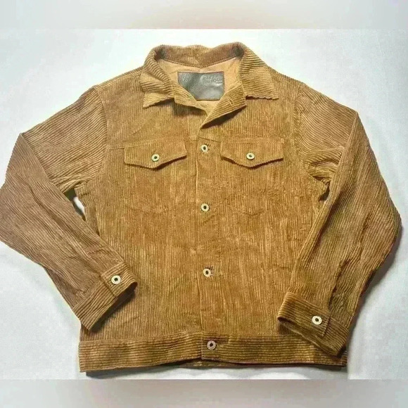 Naked & Famous Seesucker Corduroy Brown Jacket - XS - Picture 2 of 10